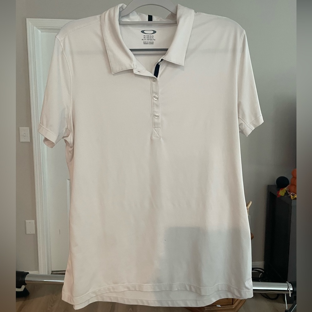 White Oakley Polo